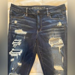 American Eagle Ripped Jegging Crop